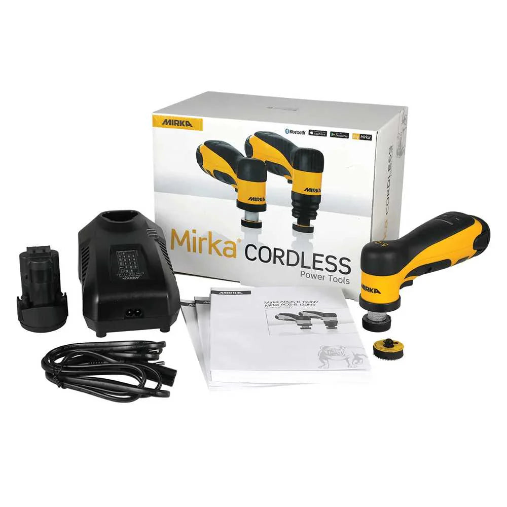 MIRKA Aros-B Cordless Sander 150NV 32mm 10.8V 2.5Ah Orbit 5.0mm - Alpha Details