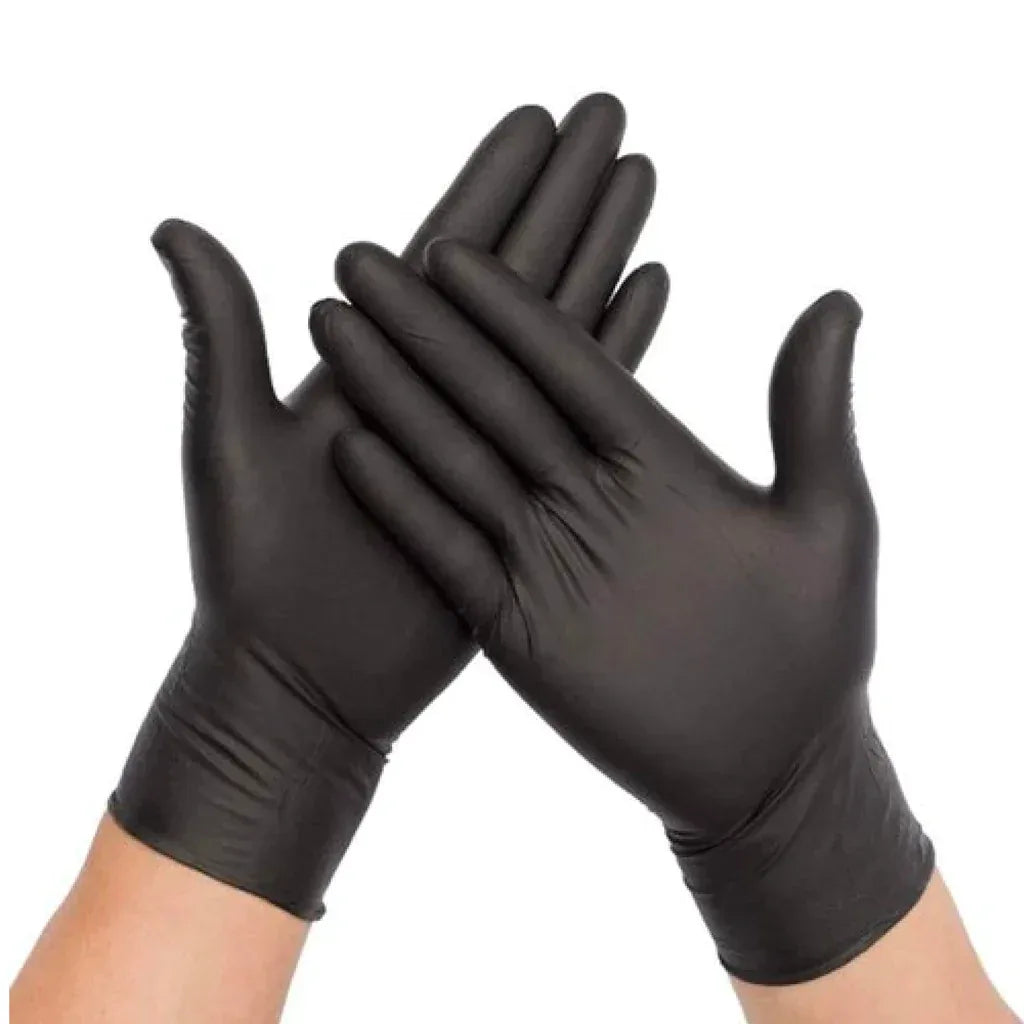 Bastion Nitrile Black Powder Free Micro Textured Detailing Gloves - Alpha Details