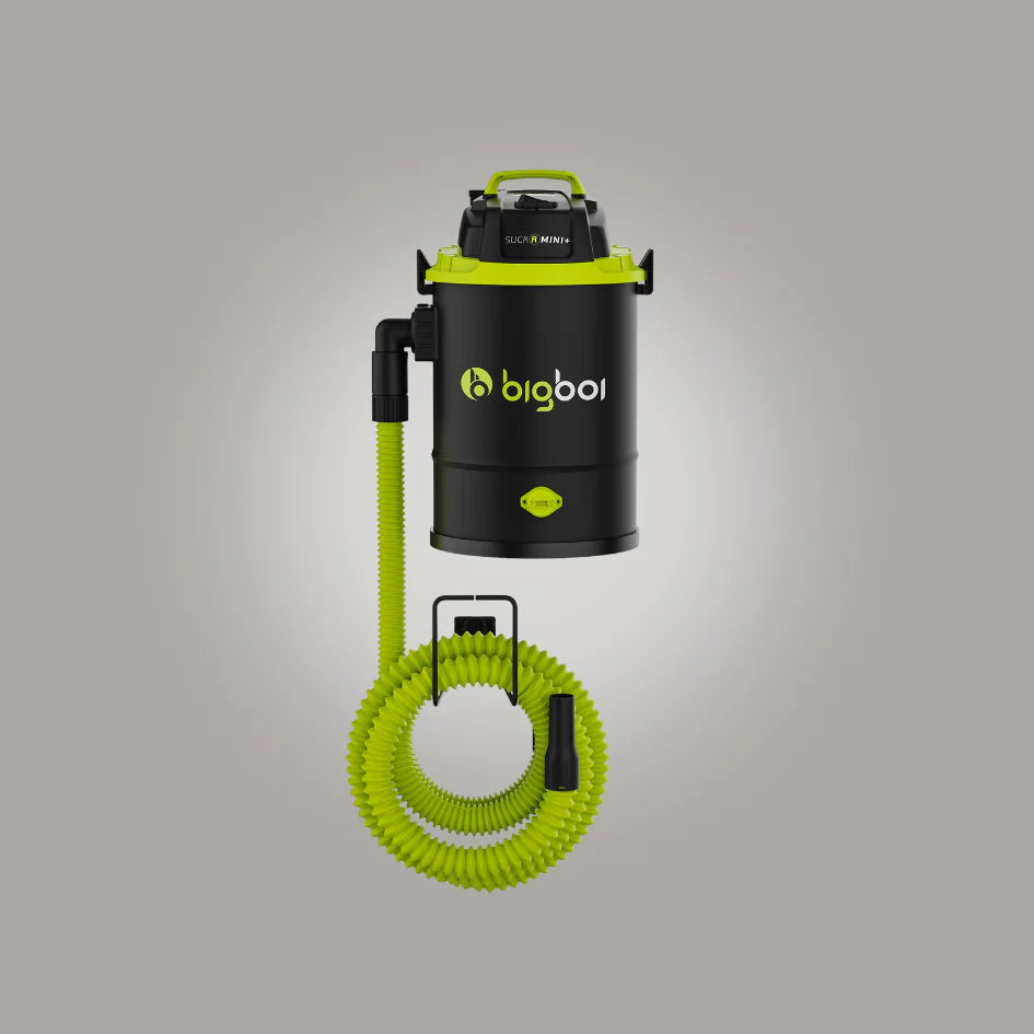 Bigboi SUCKR MINI+ 1400W single-motor vacuum with 24 KPA suction power and flexible coiled hose for car interior detailing