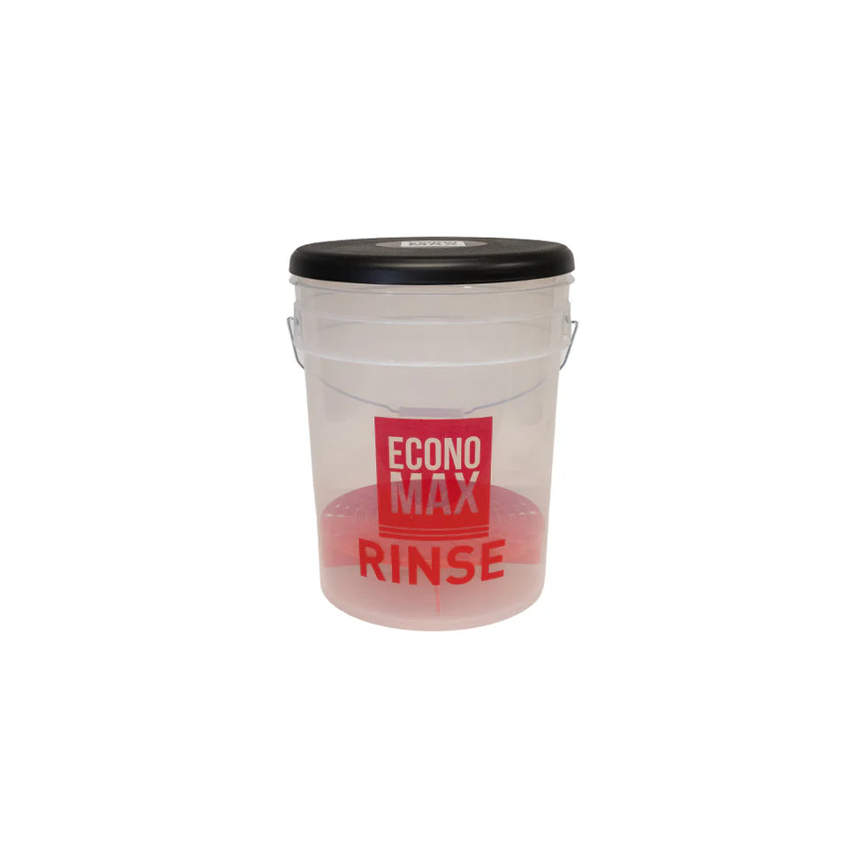 Economax 20L Rinse bucket with dirt trap grit guard insert fitted