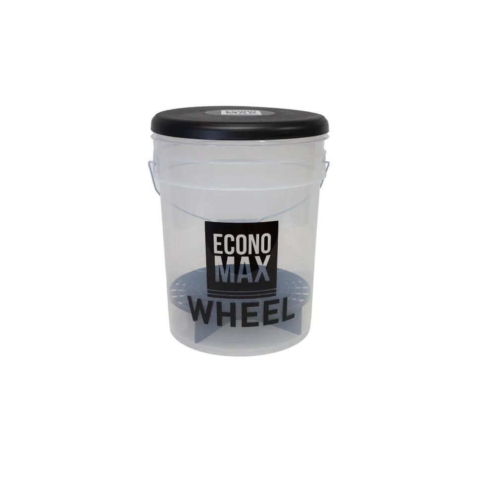 Economax 20L Wheel bucket with dirt trap grit guard insert fitted