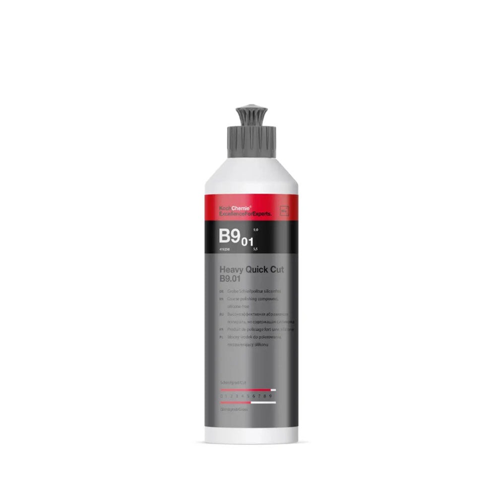 Koch Chemie B9.01 Heavy Quick Cut silicone-free strong polishing compound 250mL - Alpha Details