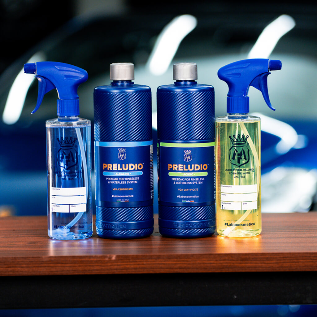 Labocosmetica PRELUDIO ALKALINE Presoak for Rinseless & Waterless Systems - Alpha Details