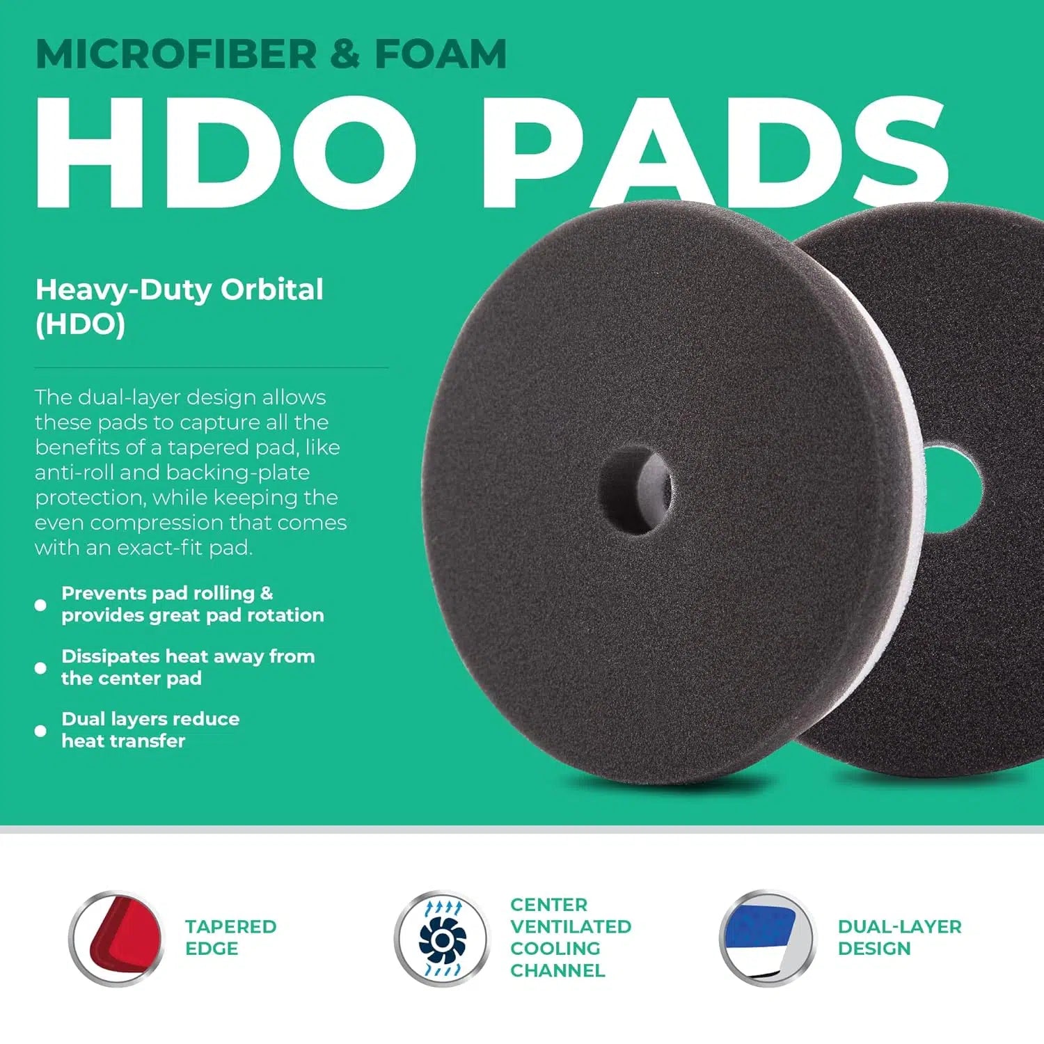Lake Country HDO Black Finishing Pads - Alpha Details
