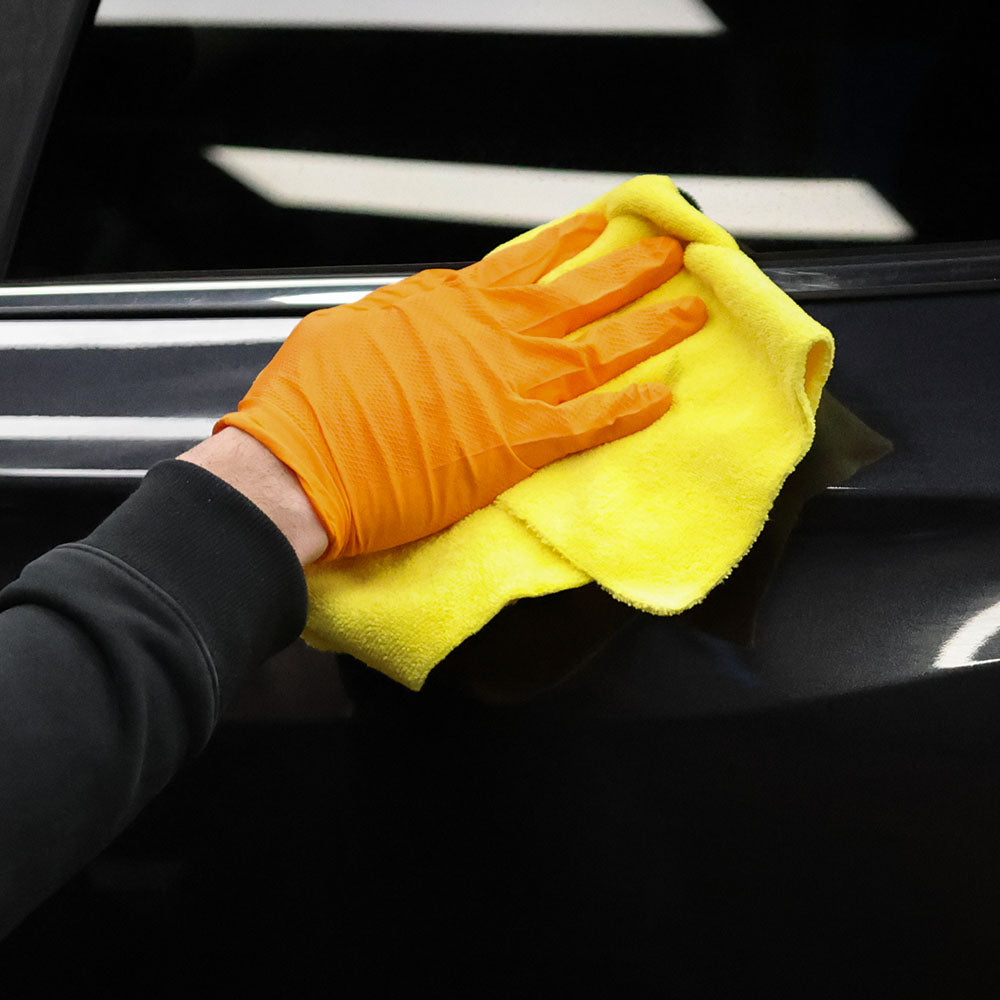 Aquatouch General Heavyweight 365 GSM terry weave microfibre cloth, 24 pack yellow, 40x40cm edgeless