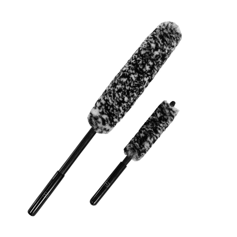 Koch Chemie Wheel Brush Set Wool — large and small wool wheel brushes