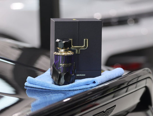 Yum Cars PPF Serum on an Aston Martin in the Alpha Details studio