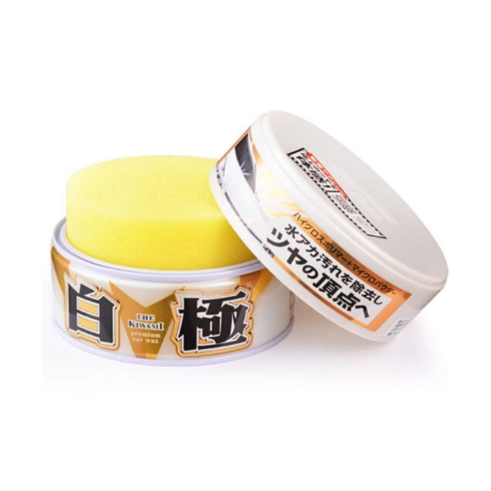 Soft99 EXTREME GLOSS WHITE Soft Paste Wax - KIWAMI — packaging detail 1