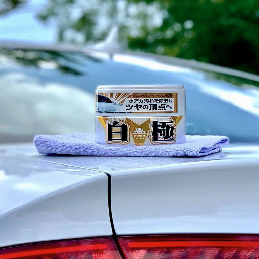 Soft99 EXTREME GLOSS WHITE Soft Paste Wax - KIWAMI — packaging detail 3