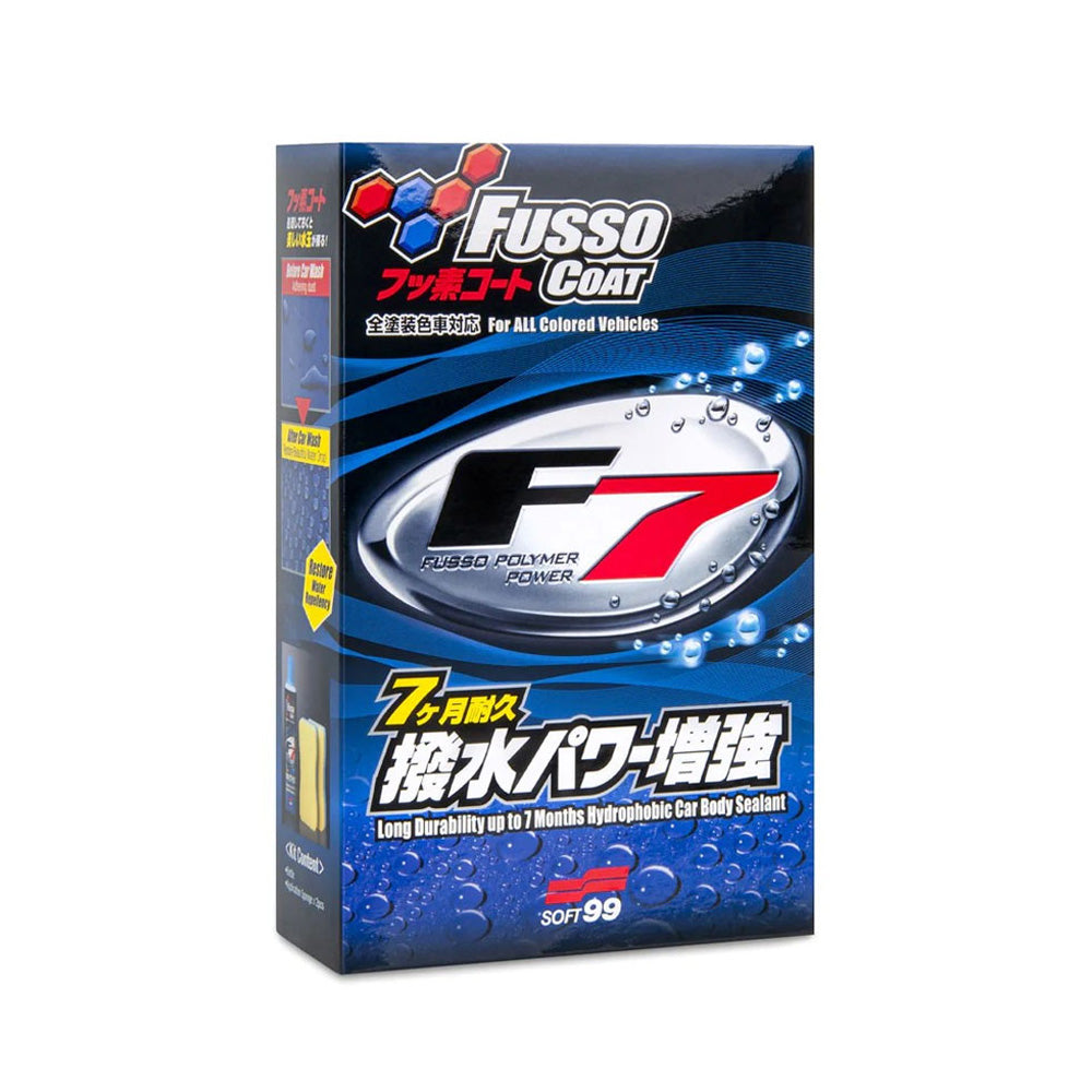 Soft99 Fusso Coat F7 All Color — official Japanese retail packaging