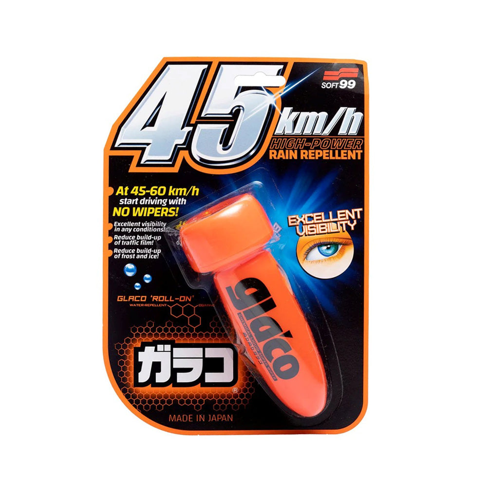 Soft99 Glaco Roll On — official Japanese retail packaging