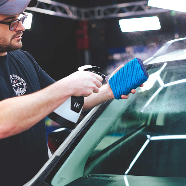 Ultra Clay Scrubber in use on a car