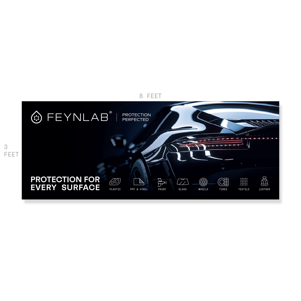 Feynlab Wall Banner - Protection for Every Surface, approx 8ft x 3ft