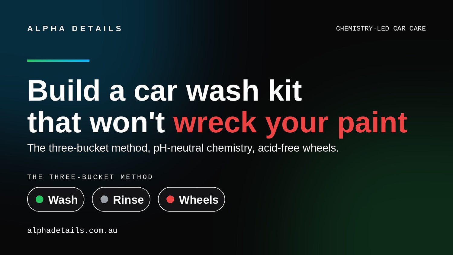How to Build a Car Wash Kit That Won't Wreck Your Paint