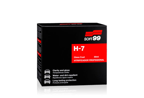 Soft99 H-7 Glass Coat 50ml — official Japanese retail packaging