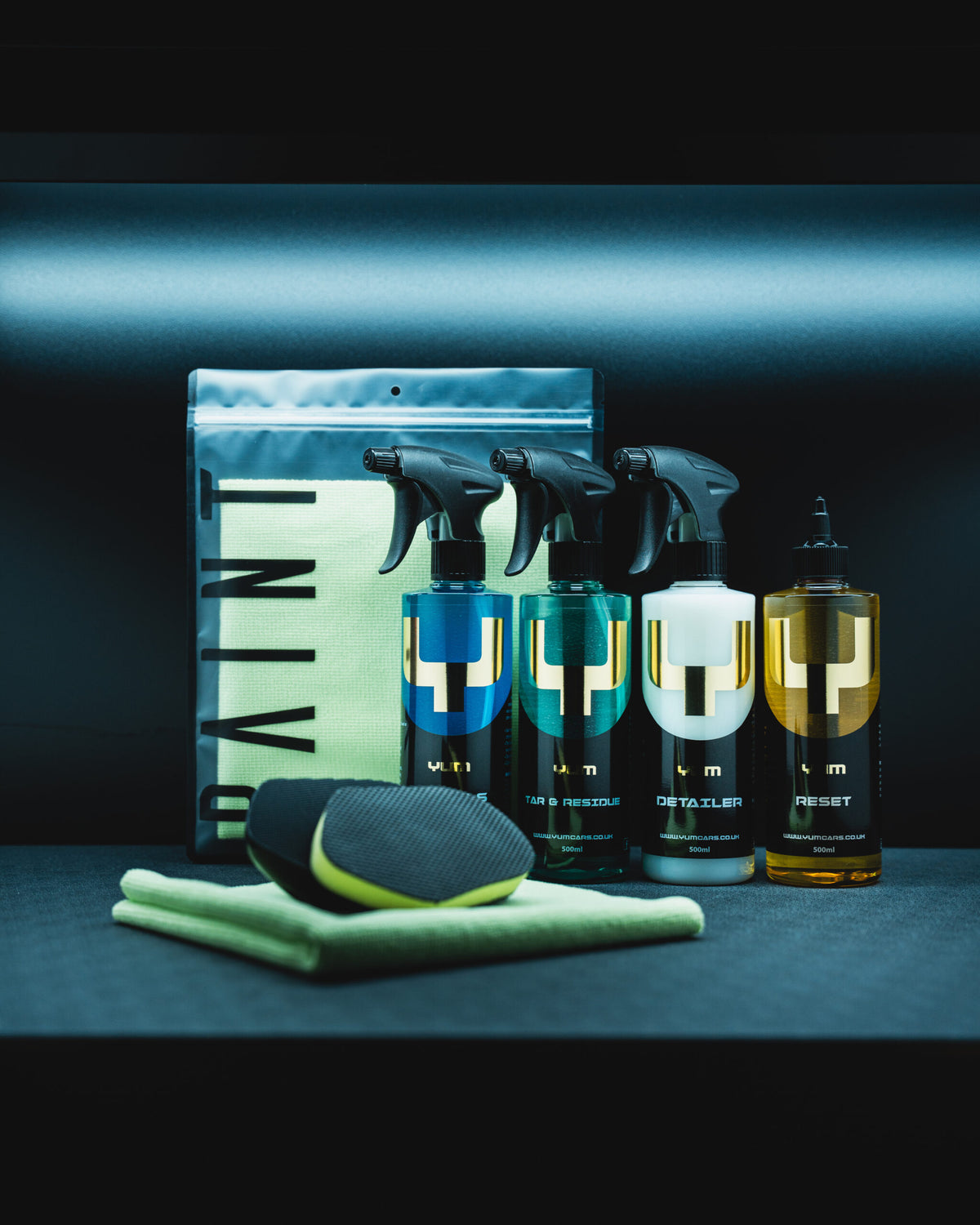Yum Cars Decon Starter Kit contents