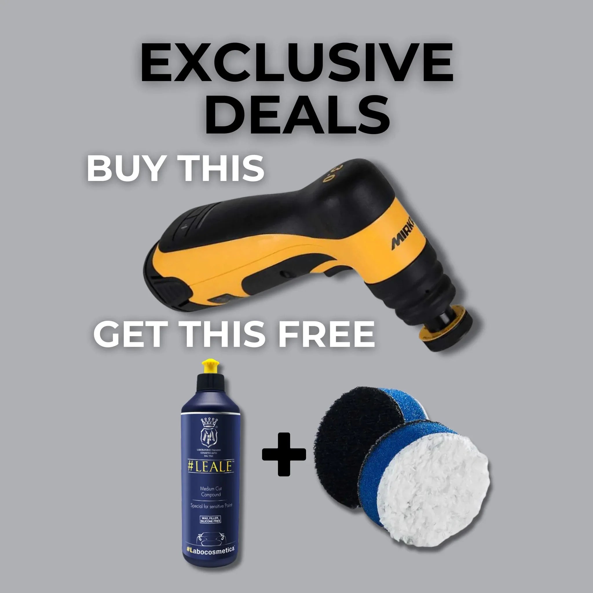 Exclusive Bundle: Mirka AOS-B Cordless Sander + Premium Car Detailing Add-Ons - Alpha Details