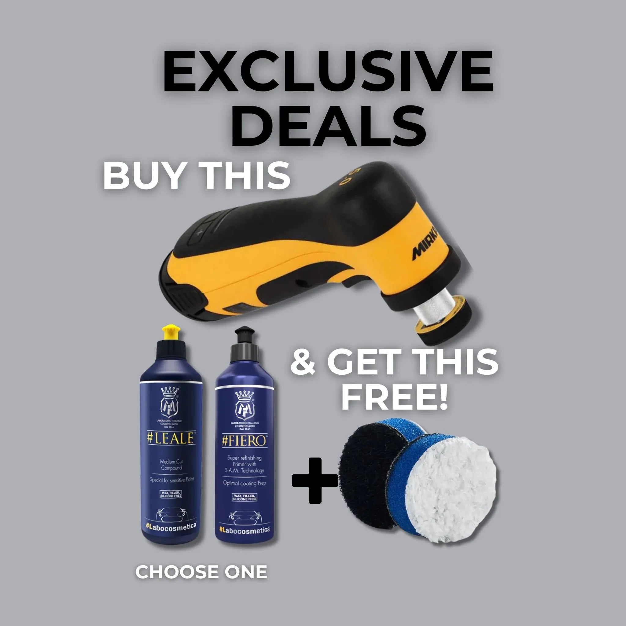 Exclusive Bundle: Mirka AROS-B Cordless Sander + Premium Car Detailing Bonuses - Alpha Details