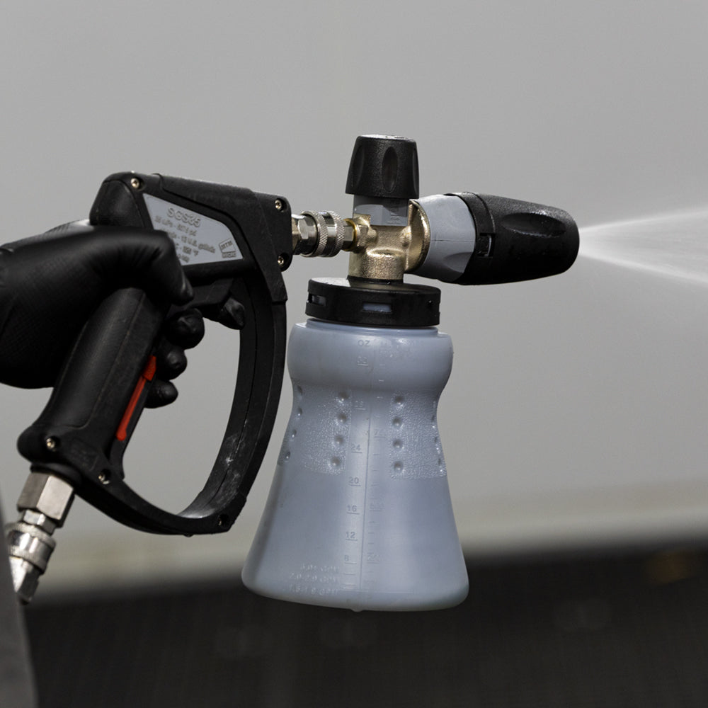 MTM SGS35 Nero short gun in use with foam cannon