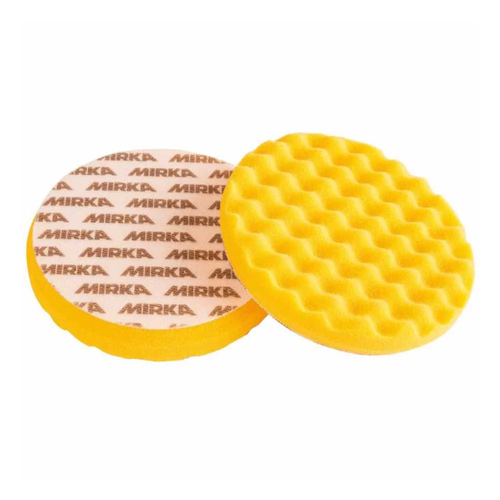 MIRKA Polishing Foam Pad 135x25mm Yellow Waffle - 1 Pack