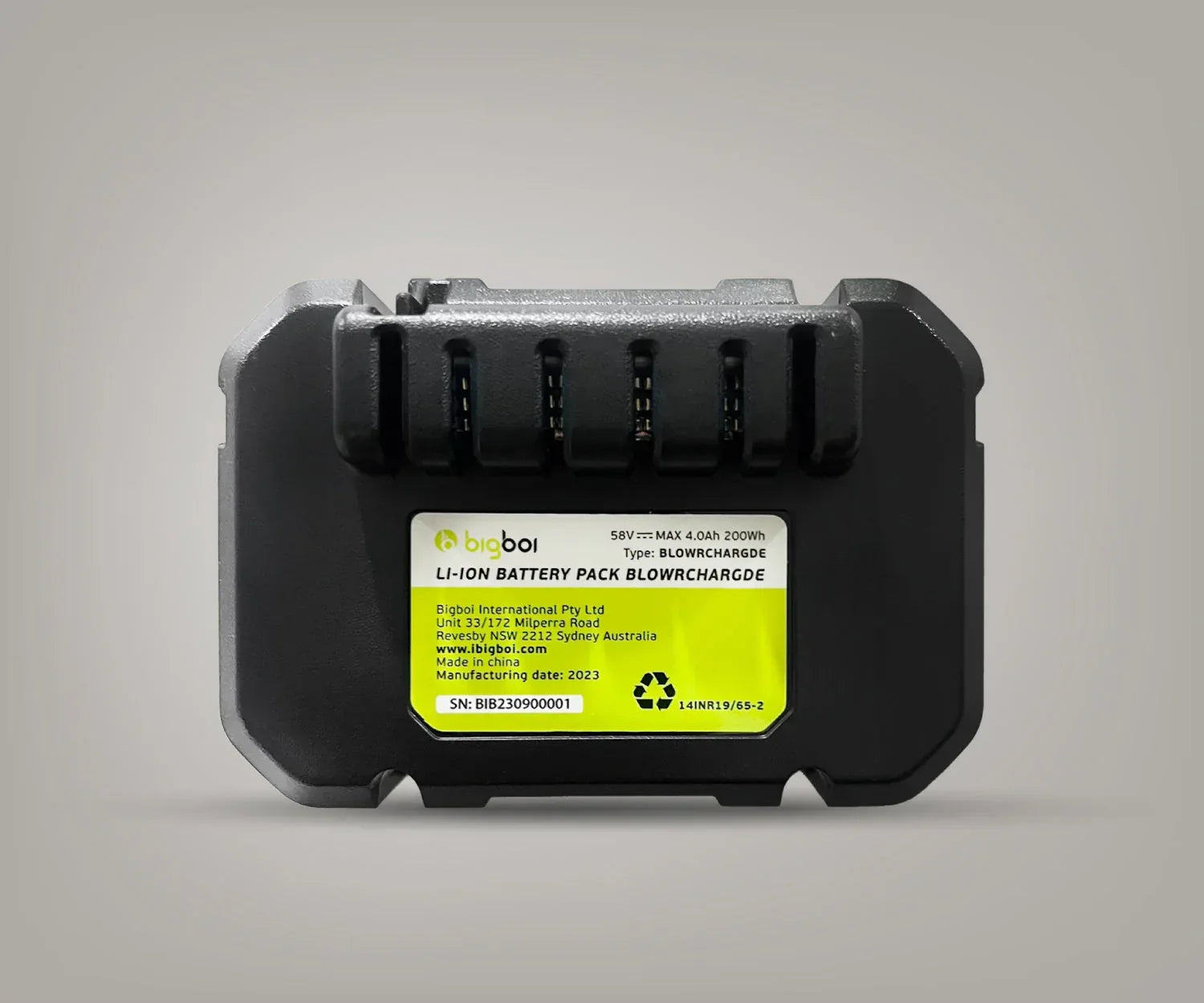 Bigboi BLOWR CHARGD Battery - Alpha Details