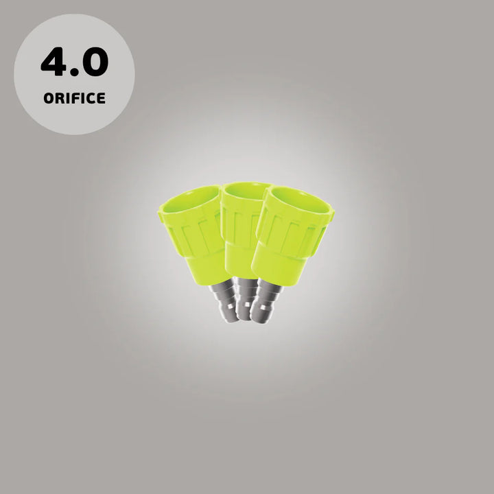 Bigboi soft nozzle 3-pack with 4.0 orifice size for WASHR PRO MKII – precision spray tips with paint protection guard