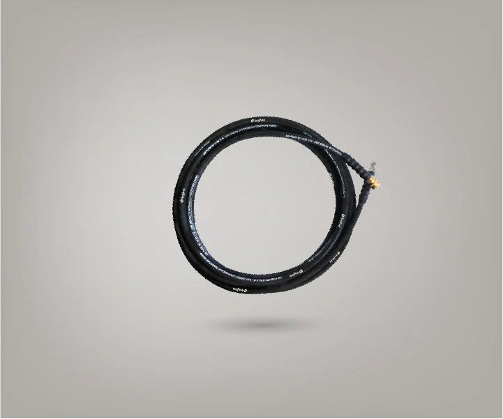 Bigboi WASHR TRADIE Kit coiled high-pressure hose with brass fittings for portable pressure washer