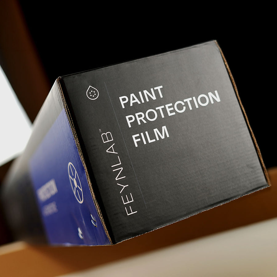 Feynlab PPF Flex paint protection film product box – ceramic-infused 7.5 mil PPF roll packaging