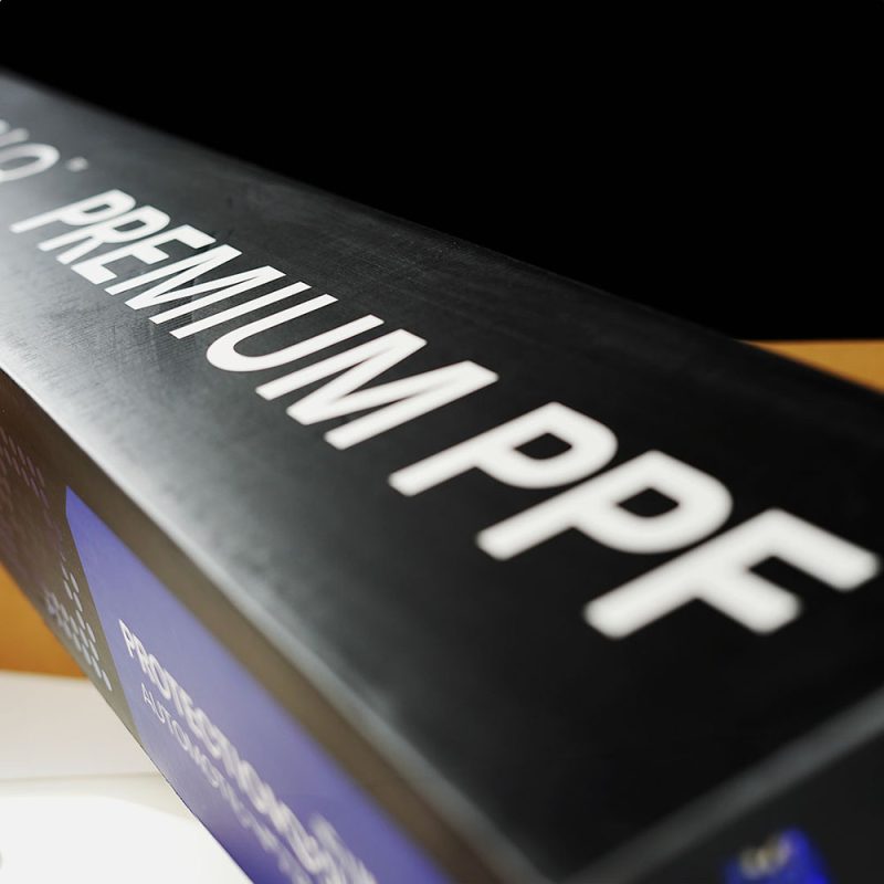 Feynlab Premium PPF branding on product box – professional-grade paint protection film packaging