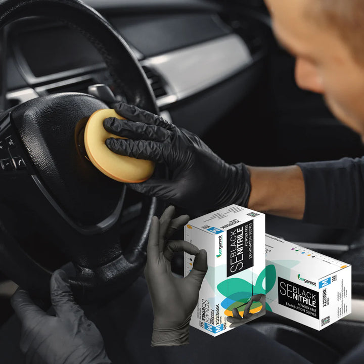 Hygiene Hub Black Nitrile Powder-Free Gloves - 100pcs