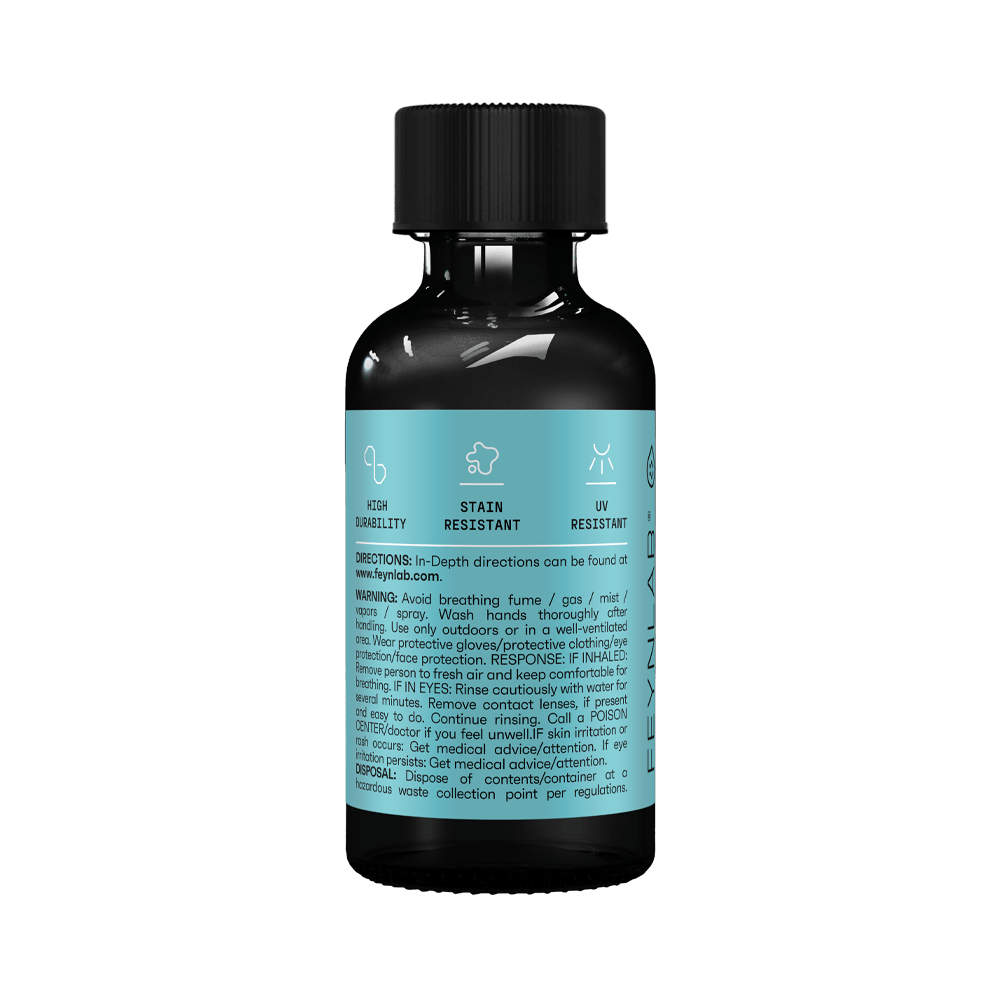 Feynlab Interior Ceramic back label - high durability, stain resistant, UV resistant