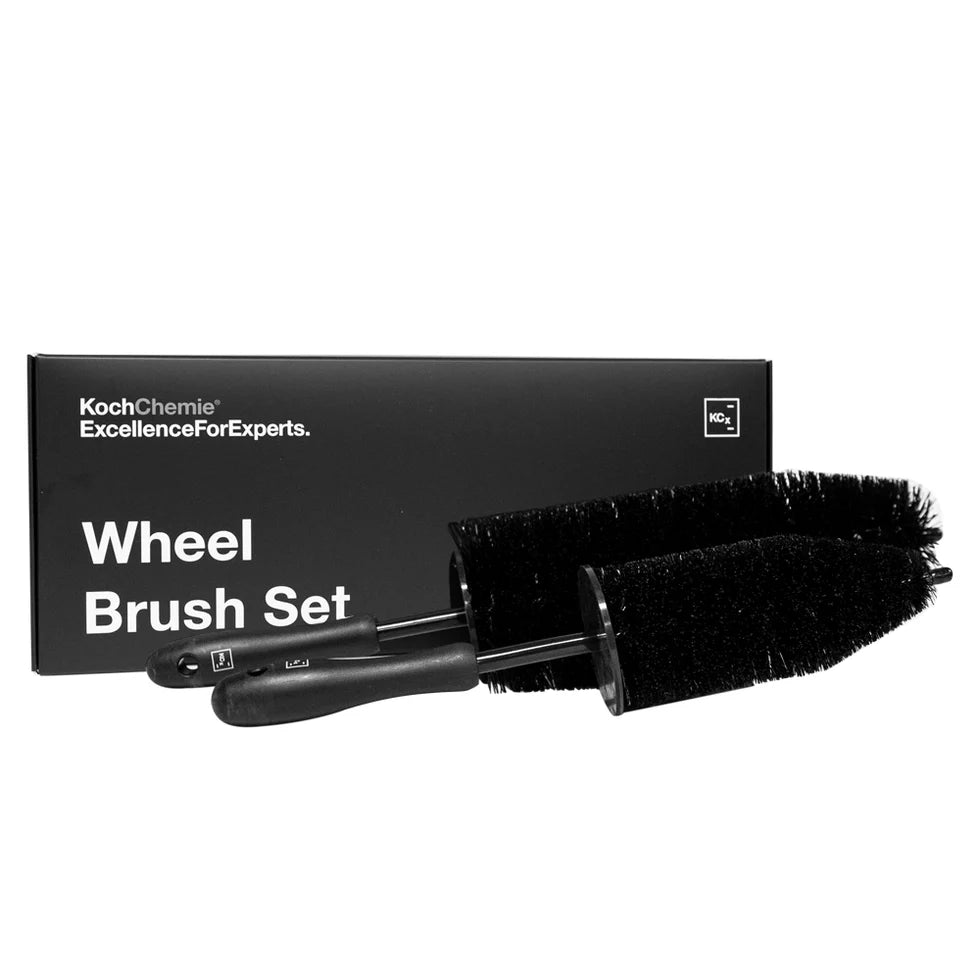 Koch Chemie Wheel Brush Set packaging with two professional nylon wheel brushes for scratch-safe rim cleaning