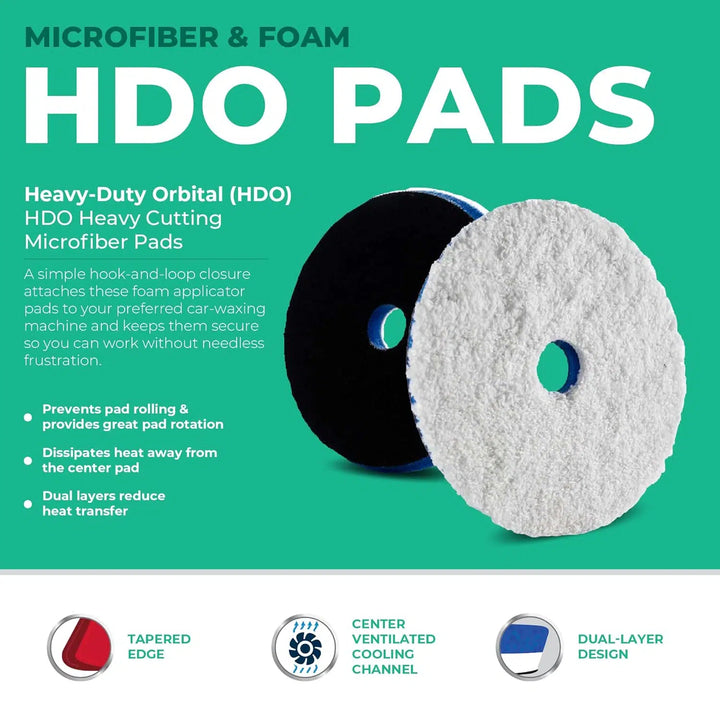 Lake Country HDO Heavy Cut Fibre Pad with Blue Interface