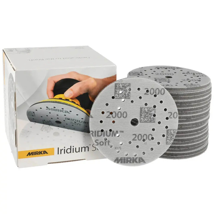 Mirka Iridium Soft Foam Abrasive 125mm – 20 Pack