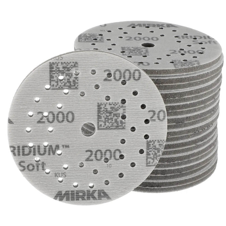 Mirka Iridium Soft Foam Abrasive 125mm – 20 Pack