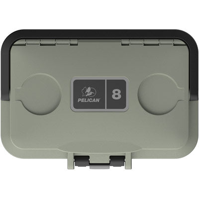 Pelican 8QT Cooler Sage Gray Alpha Details