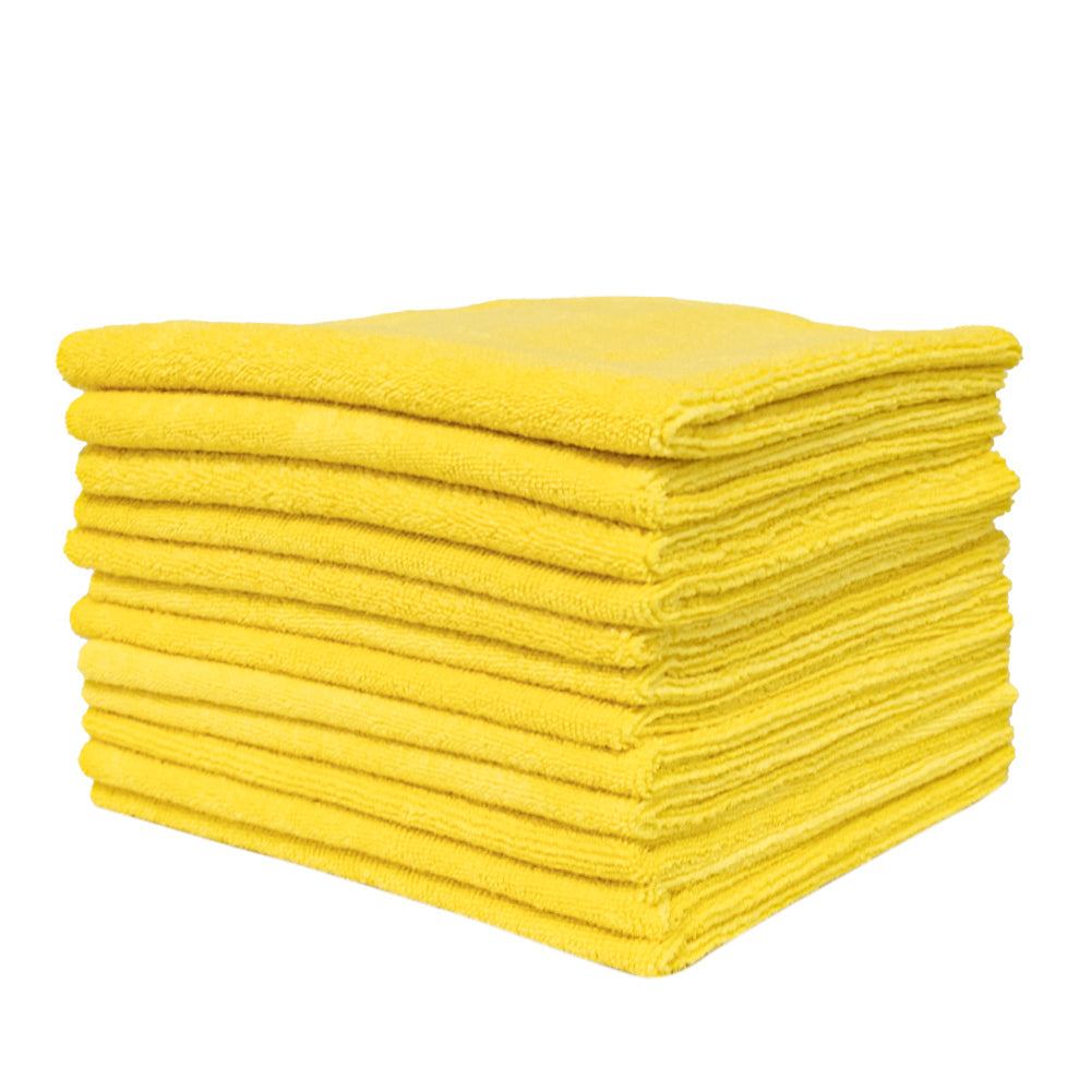 Aquatouch General Heavyweight 365 GSM terry weave microfibre cloth detail, dual-sided terry weave, ultrasonic edgeless cut