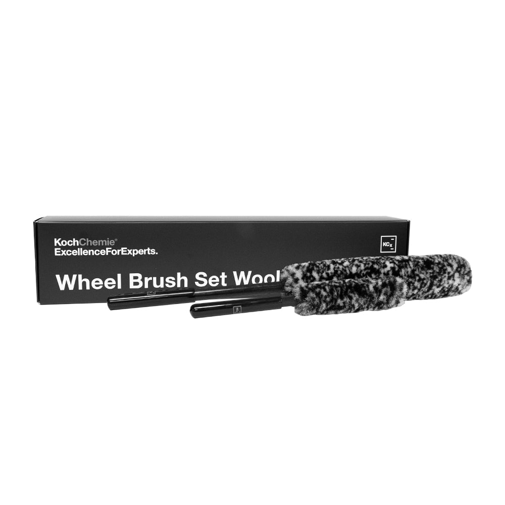 Koch Chemie Wheel Brush Set Wool — 2-piece soft wool brush kit with packaging