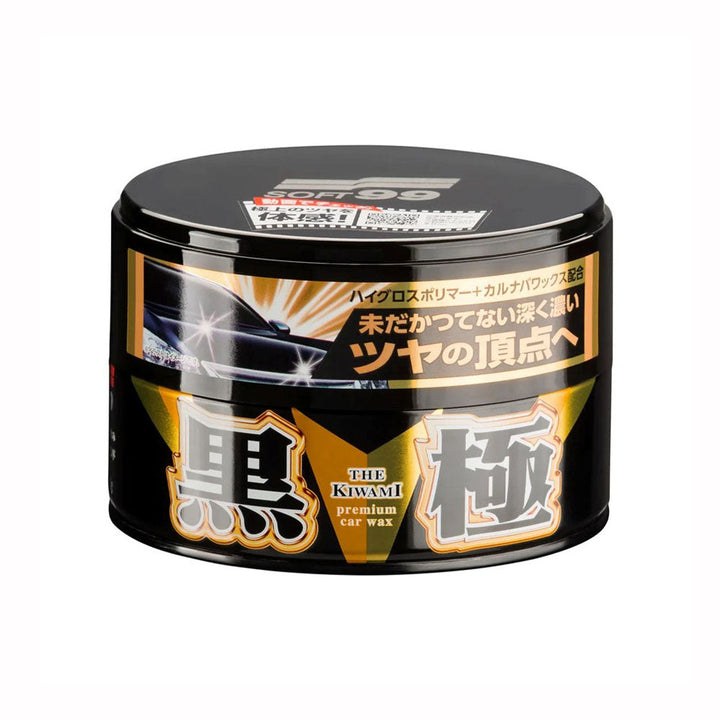 Soft99 EXTREME GLOSS BLACK Hard Wax - KIWAMI — official Japanese retail packaging