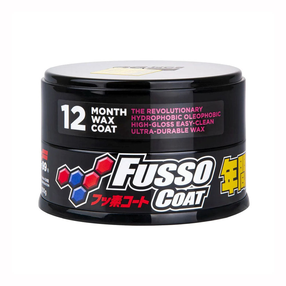 Soft99 Fusso Coat 12 - Months Wax Dark Color (EU) — official Japanese retail packaging