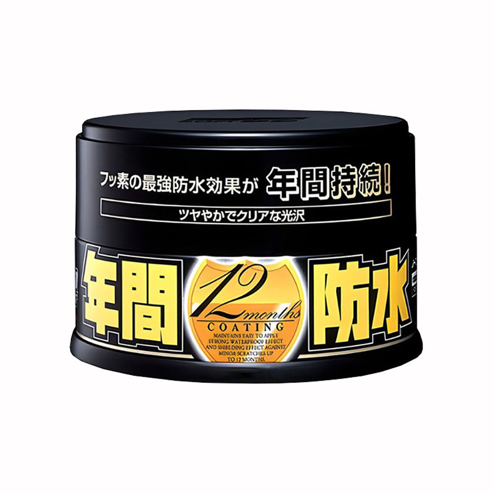 Soft99 Fusso Coat 12 Months Wax — official Japanese retail packaging