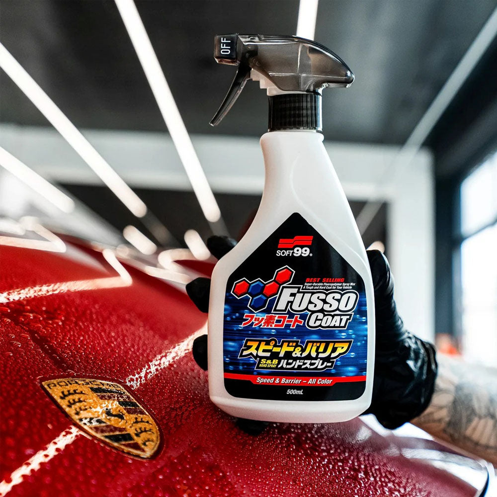 Soft99 Fusso Coat Speed & Barrier Hand Spray All Color — packaging detail 1