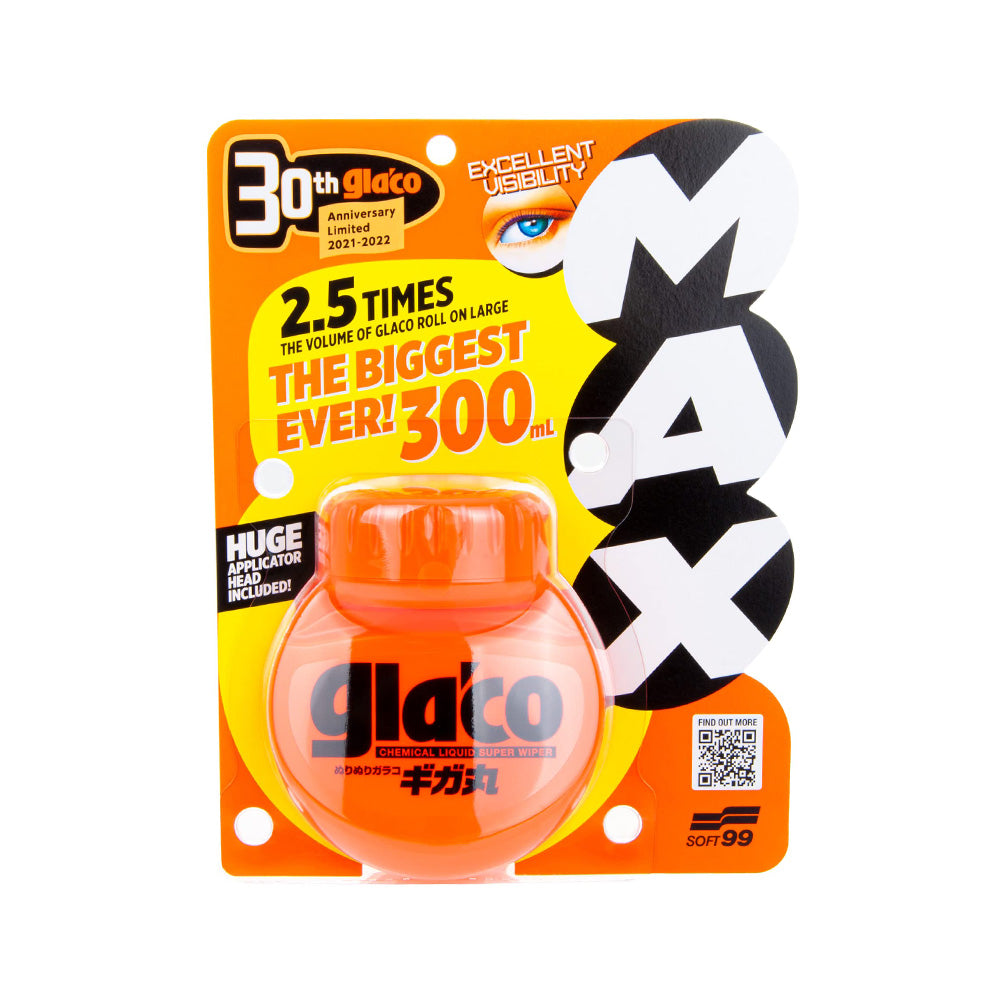 Soft99 Glaco Roll On MAX — official Japanese retail packaging