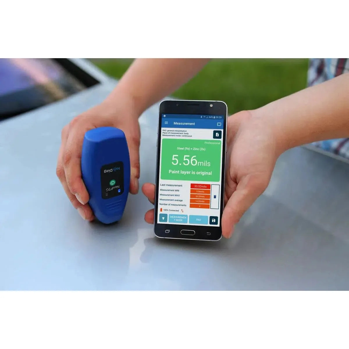 NexDiag NexPTG PRO Professional — Bluetooth Paint Thickness Gauge - Alpha Details