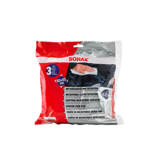 SONAX Ultrafine Microfibre Cloths - 3pcs - Alpha Details