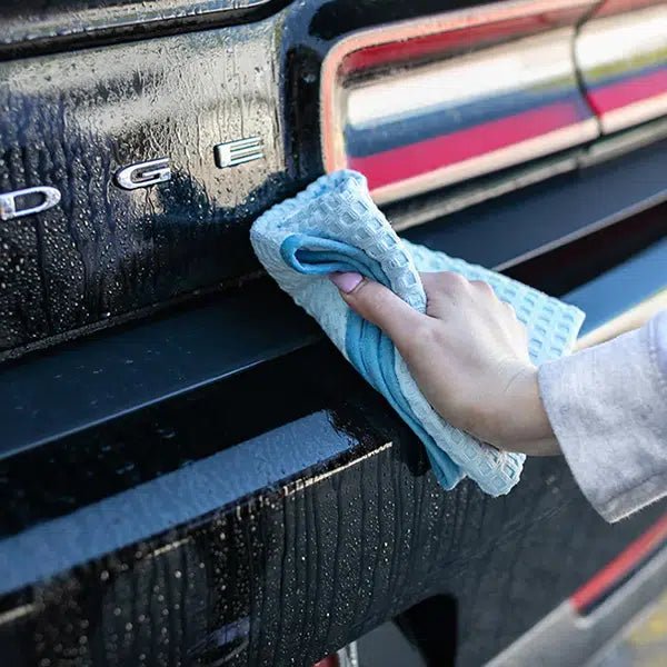 The Rag Company DRY ME A RIVER Waffle Weave Drying Towel - Alpha Details