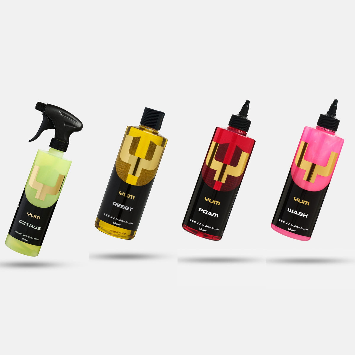 Yum Cars 3pH Wash System: Yum Citrus, Yum Reset, Yum Foam and Yum Wash 500ml